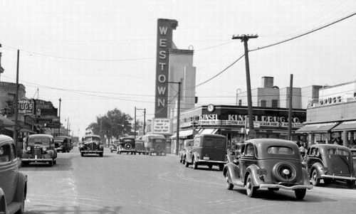 Westown Theatre - Old Photo From Wayne State Library